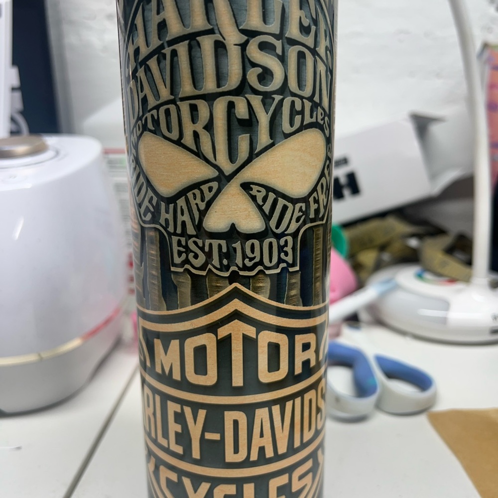 20 oz Stainless Sublimation Tumbler Harley Davidson Hogg Brand